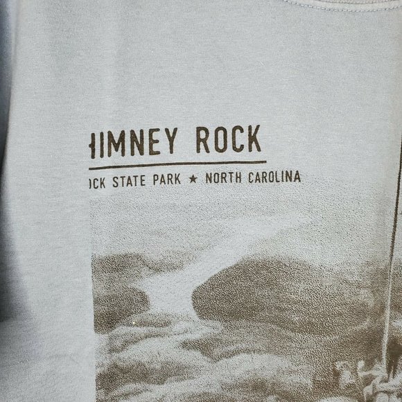 RFBF Blue Chimney Rock North Carolina Medium Supershrunk Cotton T Shirt - Picture 3 of 9